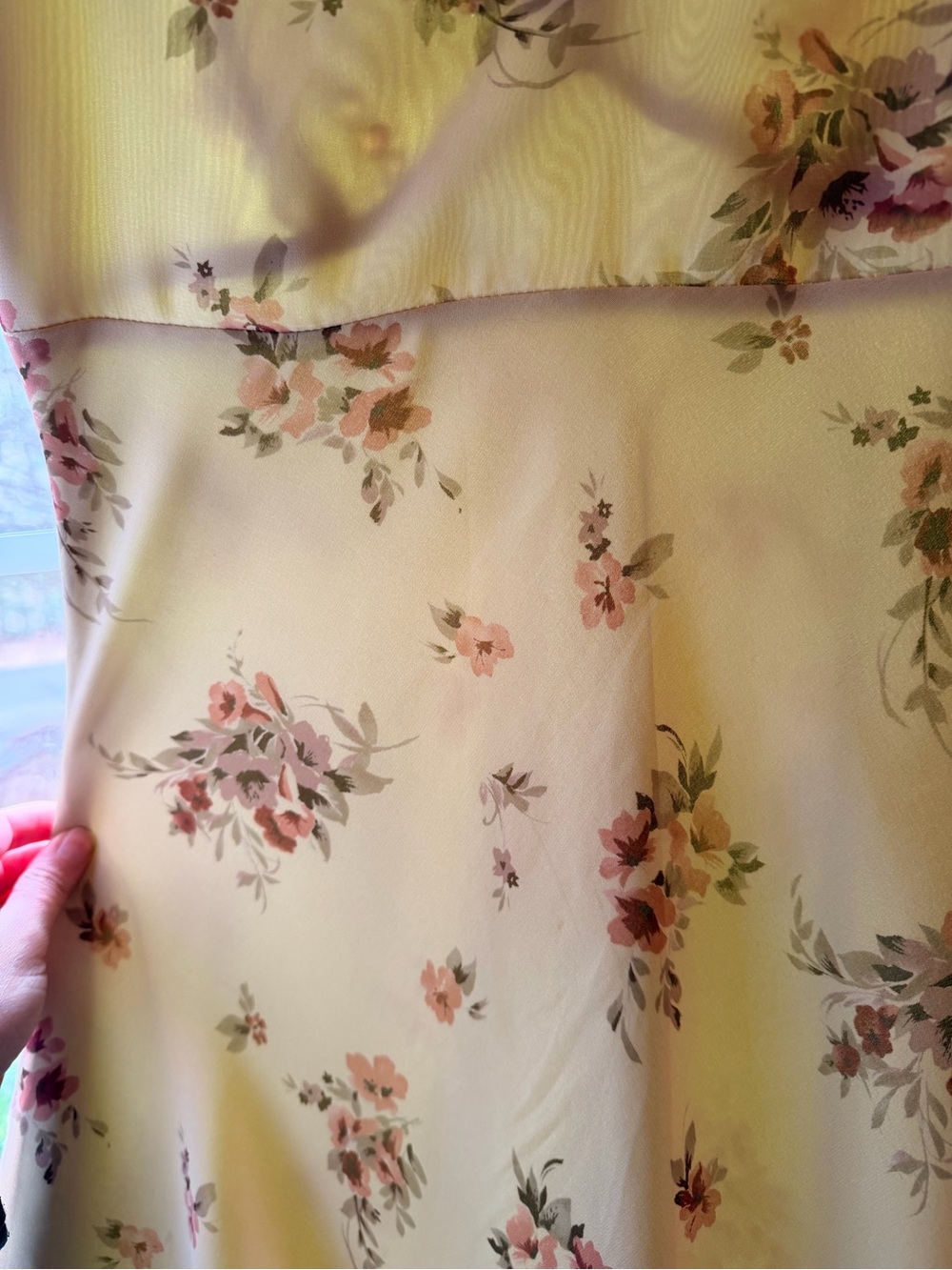 Floral Ruffle 90s V-Neck Slip Dress - Picture 6 of 7
